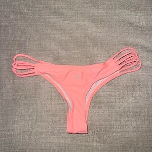 Boutine LA Light Coral Strappy Bikini Bottom